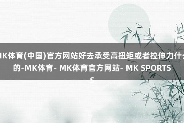 MK体育(中国)官方网站好去承受高扭矩或者拉伸力什么的-MK体育- MK体育官方网站- MK SPORTS