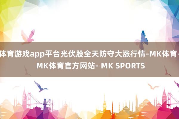 体育游戏app平台光伏股全天防守大涨行情-MK体育- MK体育官方网站- MK SPORTS